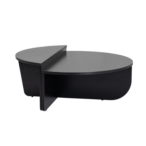 Lot De 2 Tables Basses - Noir - Aloeva
