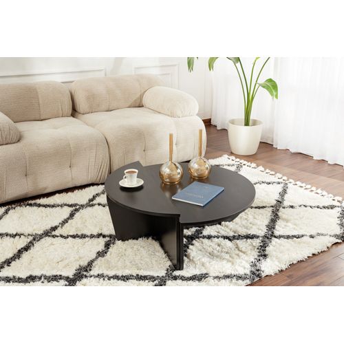 Lot De 2 Tables Basses - Noir - Aloeva
