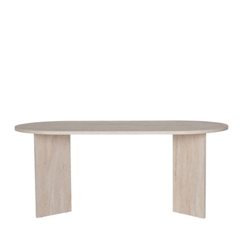 Table à Manger 8 Personnes Effet Travertin