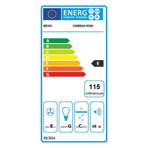 Hotte Décorative Murale Beko Cwb 6441 Xnh