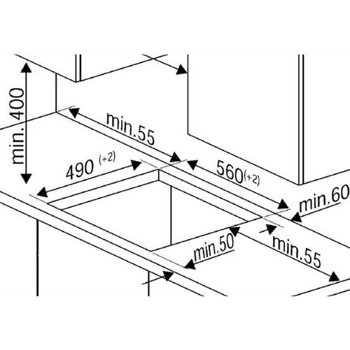 Plaque induction 3 foyers - Hii 63400 Mt