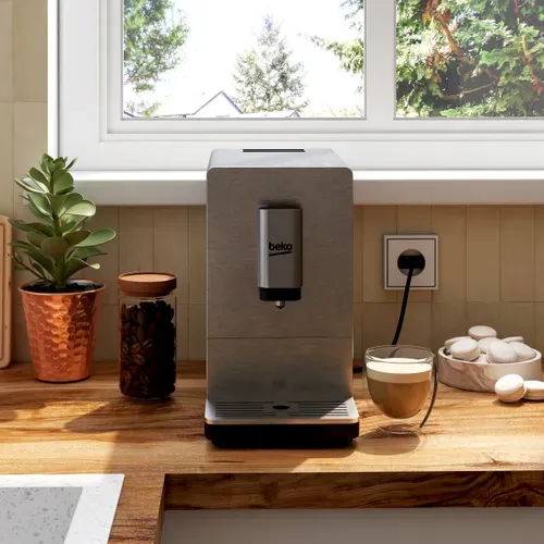 Expresso avec broyeur BEKO CEG6302D 19 bars dark inox