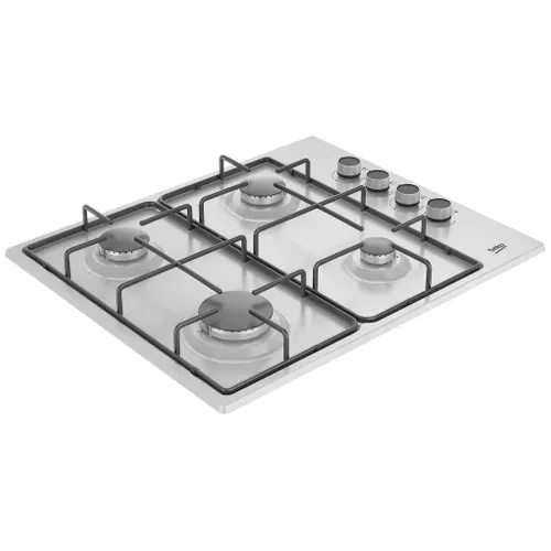 Table gaz BEKO HIGG64123SX vue 3/4