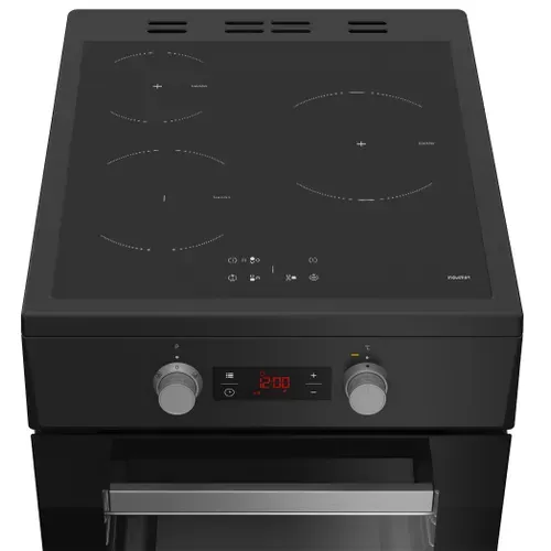 Cuisinière induction BEKO FSE58301BC 3 foyers Noir