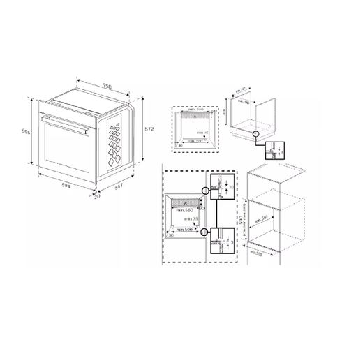 Four Encastrable Multifonction 72l Émail Lisse - Bbie12100x