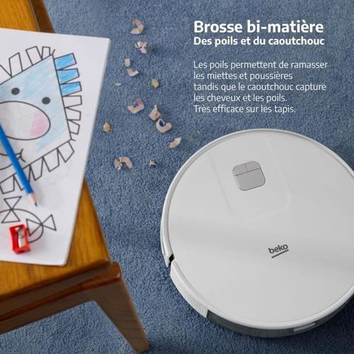 Vrr60314vw - Aspirateur Robot Laveur 2 En 1 Connecté - Autonomie 150 Minutes - 2000 Pa - Blanc