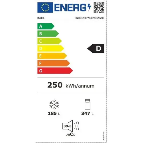 Réfrigérateur Side By Side - Gno5323xpn - Froid Ventilé - Classe D - 532 L - 177 X 91 X 67 Cm - Inox