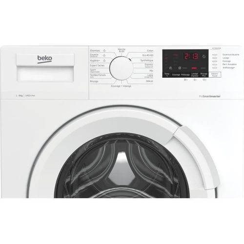 Lave-linge Frontal 9 kg 1400 trs/mn Blanc - Wtv95220w
