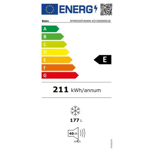 Congélateur Armoire 177l  Froid ventilé - Rfnm200t40wn