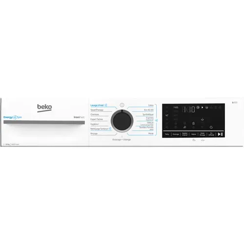 Lave-linge hublot BEKO BM3WFU410411B 10kg vue détaillée