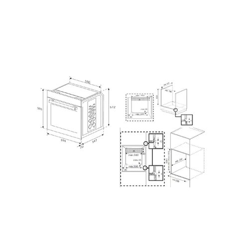 Four Encastrable - Bbisa17302bmp - Noir - Électrique - Pyrolyse