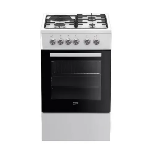 Cuisinière Mixte 3 foyers gaz + 1 électrique 50 cm - Fss53011dw