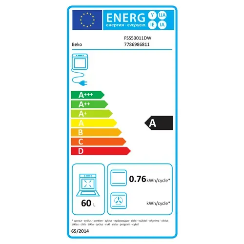 Cuisinière Mixte 3 foyers gaz + 1 électrique 50 cm - Fss53011dw