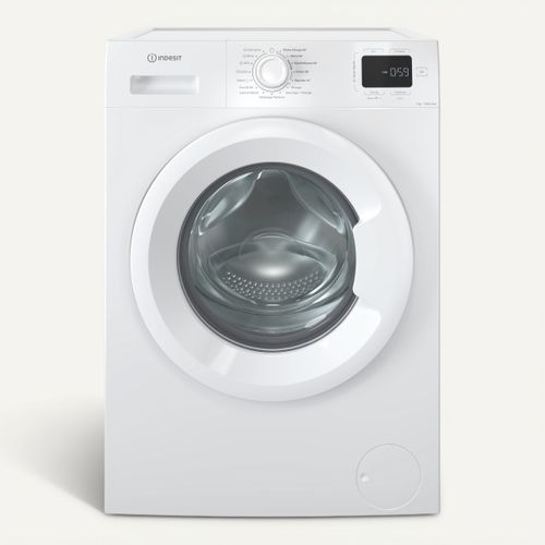 Lave-linge hublot INDESIT IM764MYTIMEFR 7kg vue de face