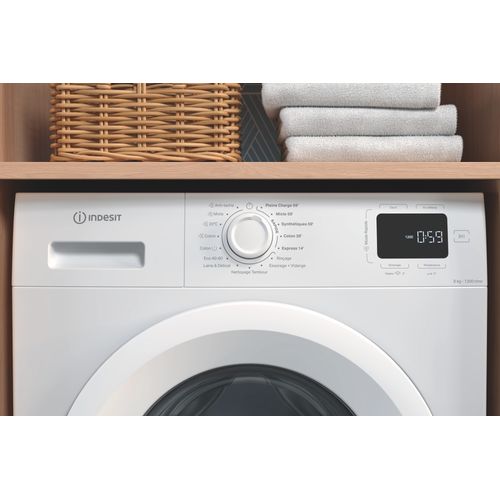 Lave-linge Hublot 8kg 1200 Tours/min Blanc - Imw862mytimefr