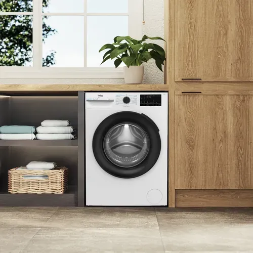 Lave-linge hublot BEKO BM3WFT412411B 12kg vue d'ambiance 1