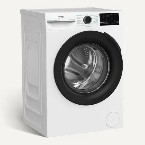 Lave-linge hublot BEKO BM3WFT412411B 12kg vue 3/4