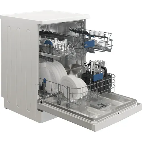 Lave vaisselle pose libre BEKO BDFN26450WP 14 couverts vue de profil