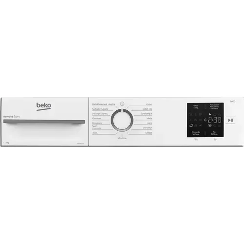 Sèche-linge hublot BEKO D3H18C01W 8kg vue détaillée
