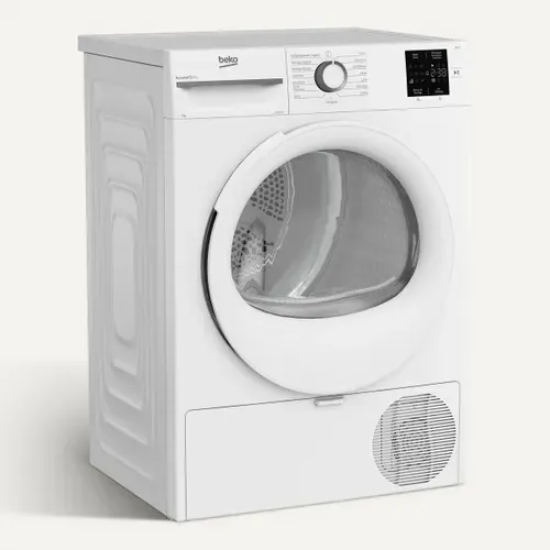 Sèche-linge hublot BEKO D3H18C01W 8kg vue 3/4