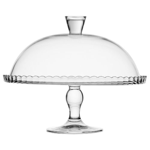 Présentoir à Gâteau Avec Cloche "lara" 32cm Transparent