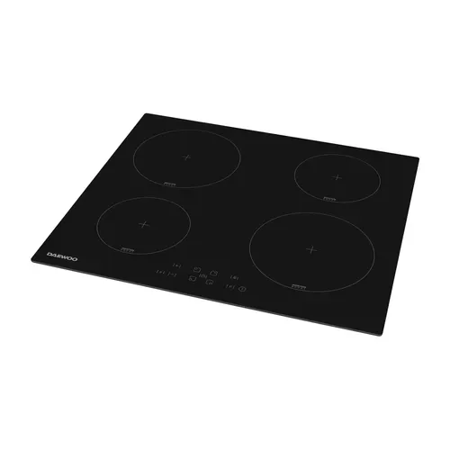 Table de cuisson induction DAEWOO BH6ITF37BNM 4 foyers Noir