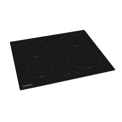 Table de cuisson induction DAEWOO BH6ITF37BNM 4 foyers Noir
