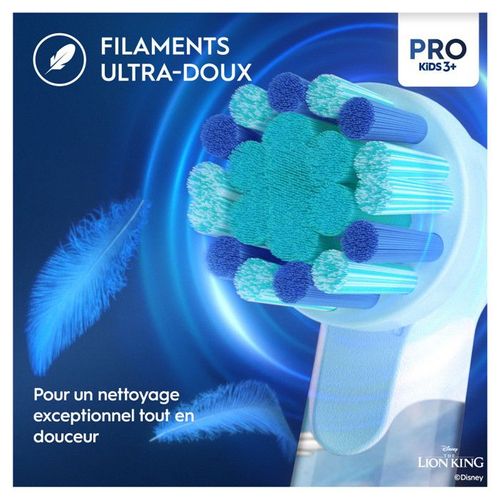 Brosse à Dents Électrique - Vitality Pro 103 - Lion King - 2 Modes - Pour Enfants De 3 Ans Et Plus