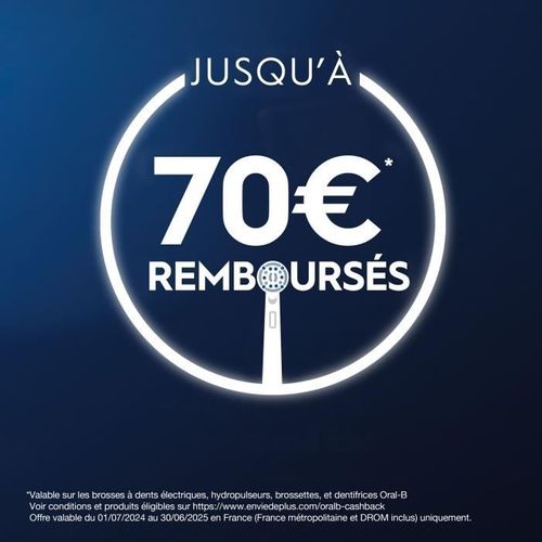 Brosse à Dents Électrique - Io2 - Noir - 3 Modes - Minuteur 2 Minutes