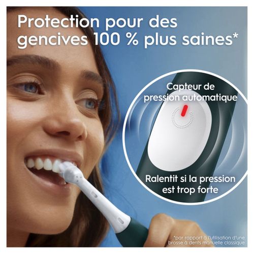 Brosse à Dents Rechargeable Io2 – Technologie Magnétique, 3 Modes, Vert Forêt