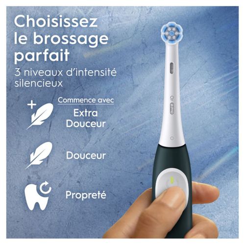 Brosse à Dents Rechargeable Io2 – Technologie Magnétique, 3 Modes, Vert Forêt