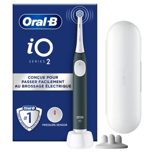 Brosse à Dents Rechargeable Io2 – Technologie Magnétique, 3 Modes, Vert Forêt