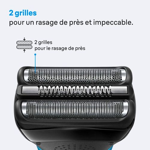 Rasoir Électrique Series 3 300bt - Noir, 30 Min Autonomie, Tondeuse