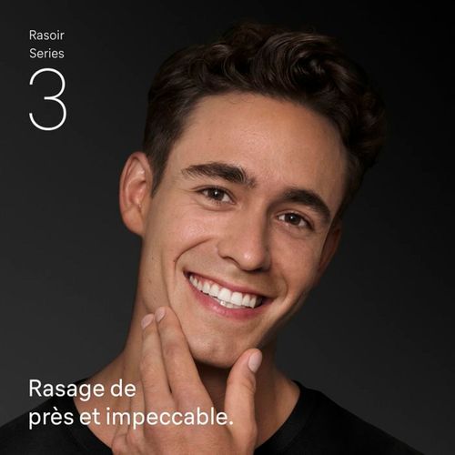 Rasoir Électrique Series 3 300bt - Noir, 30 Min Autonomie, Tondeuse