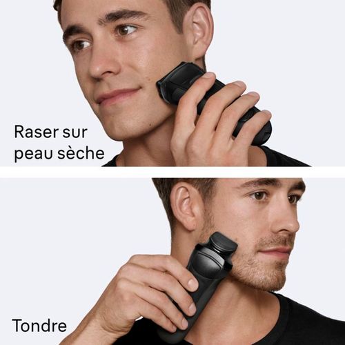 Rasoir Électrique Series 3 300bt - Noir, 30 Min Autonomie, Tondeuse