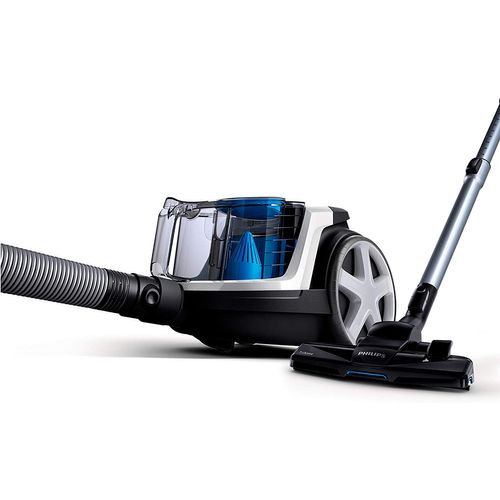 Aspirateur Traîneau Sans Sac Powerpro Compact - 650w - 79 Db - A - Blanc Étincelant - Fc9332/09