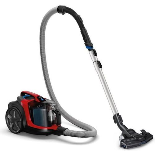 Aspirateur Traîneau Sans Sac Powerpro Expert - 650w - 76 Db - A - Rouge - Fc9729/09