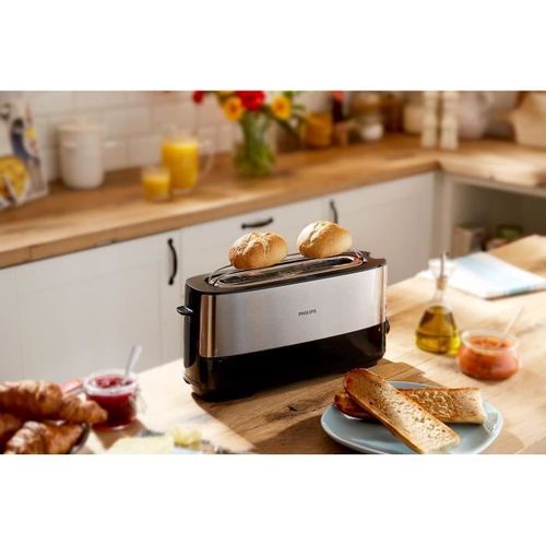Grille-pains 1 Fente 1030w Noir/inox - Hd2692/90