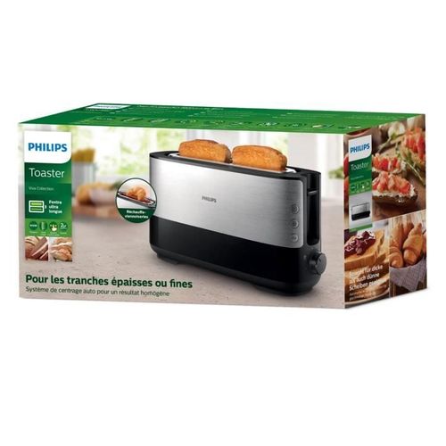 Grille-pains 1 Fente 1030w Noir/inox - Hd2692/90
