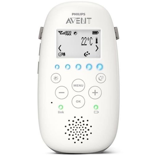 Ecoute Bébé Scd733/00 Dect Projecteur D'étoiles Ecran Lcd Mode Smart Eco