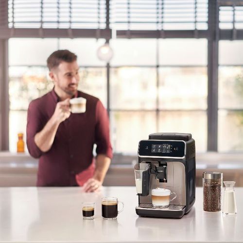 Machine À Expresso Auto Broyeur Caft2235/40/phi Marron Zinc 3 Boissons Lattego Ecran Tactile