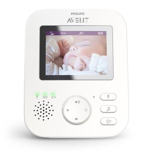 Ecoute Bébé Vidéo Av Scd843/01 Ecran Hd 3.5" Fhss Mode Smart Eco
