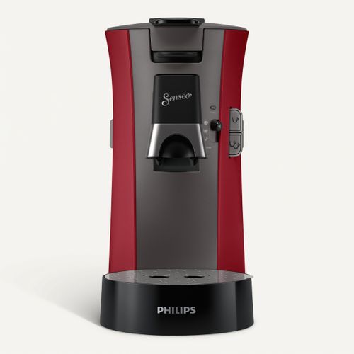 Machine à dosette Senseo PHILIPS Select CSA240/91 Rouge vue de face