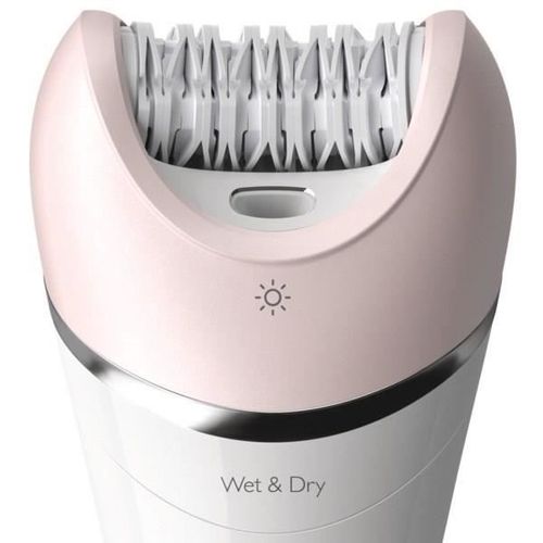 Bre721/00 Epilateur Électrique Séries 8000 - Visage et Corps - 100% Étanche - 8 Accessoires
