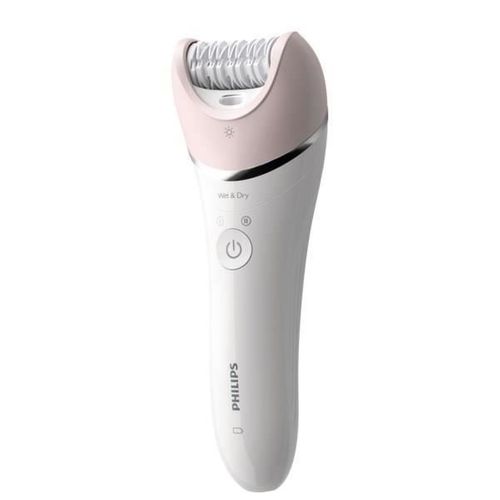 Bre721/00 Epilateur Électrique Séries 8000 - Visage et Corps - 100% Étanche - 8 Accessoires