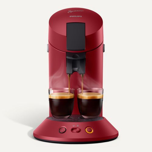 Machine à dosettes Senseo PHILIPS Original+ CSA210/91 Rouge vue de face