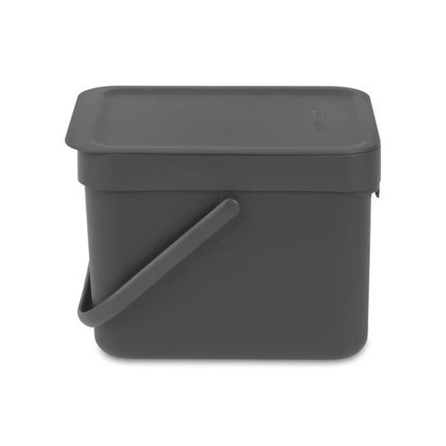 Poubelle Encastrable Waste Bin Sort et Go 6 L Gris