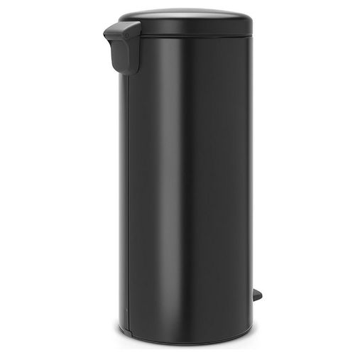 Poubelle à Pédale 30l Noir Mat - Bra-114540