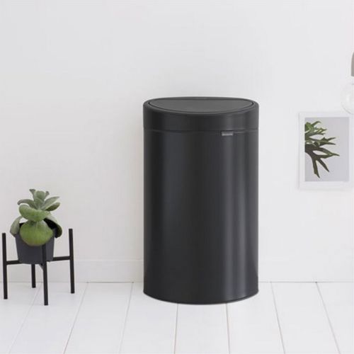 Poubelle 40l Noir Mat - 114946