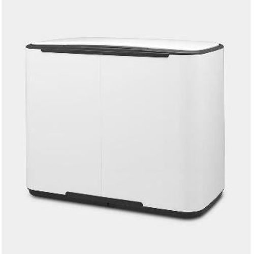Poubelle À Pédale 2 Seaux 11+23l Blanc - 121142